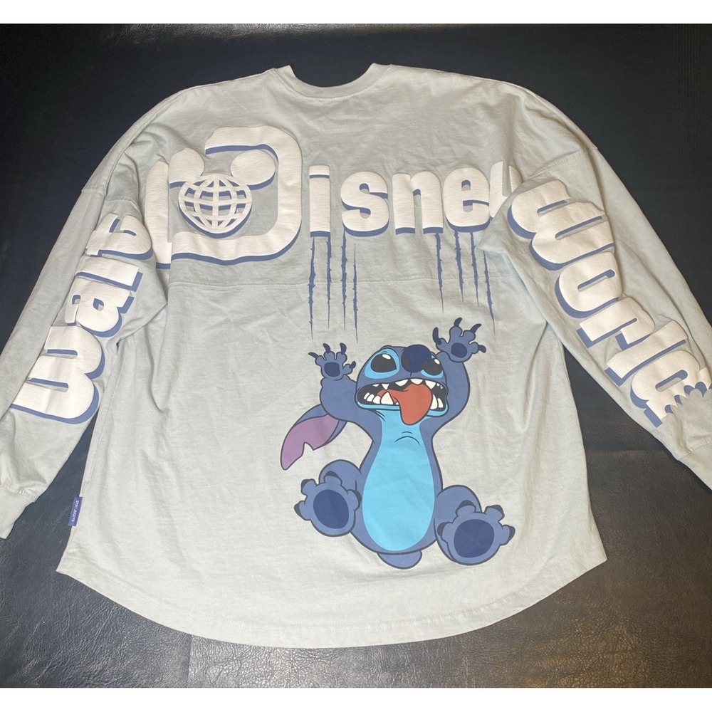 DISNEY Spirit Jersey Walt Disney World STITCH Claw marks puff letters Size Large